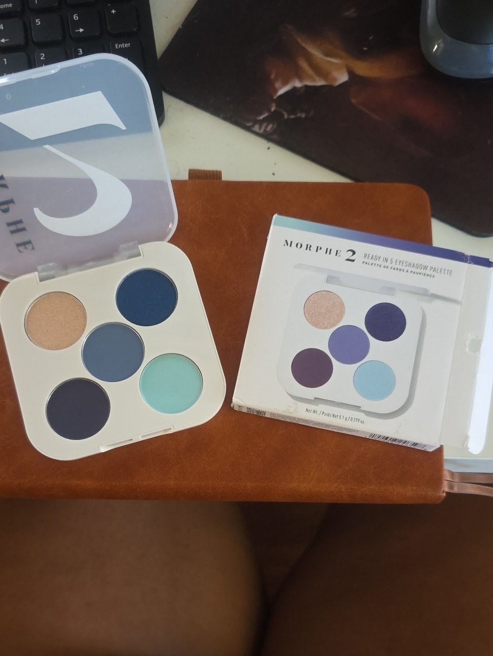 Morphe 2 Ready in 5 Eyeshadow Palette - Navy, Teal & Champagne